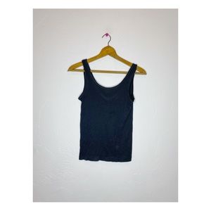 RARE Vintage Wrangler Womans tank M Made in USA Cotton ribbed top single stitch